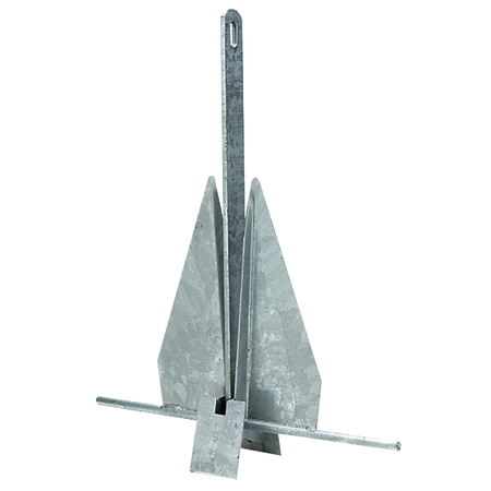 SEACHOICE Hot Dipped Galvanized Deluxe Anchor, Size 43S, 5/16" x 5' Chain 41760
